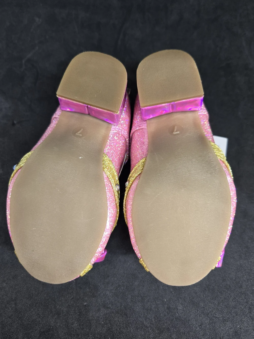 NWT Girls Disney Princess Shiny Mary Jane Heels Shoes Toddler Size 7